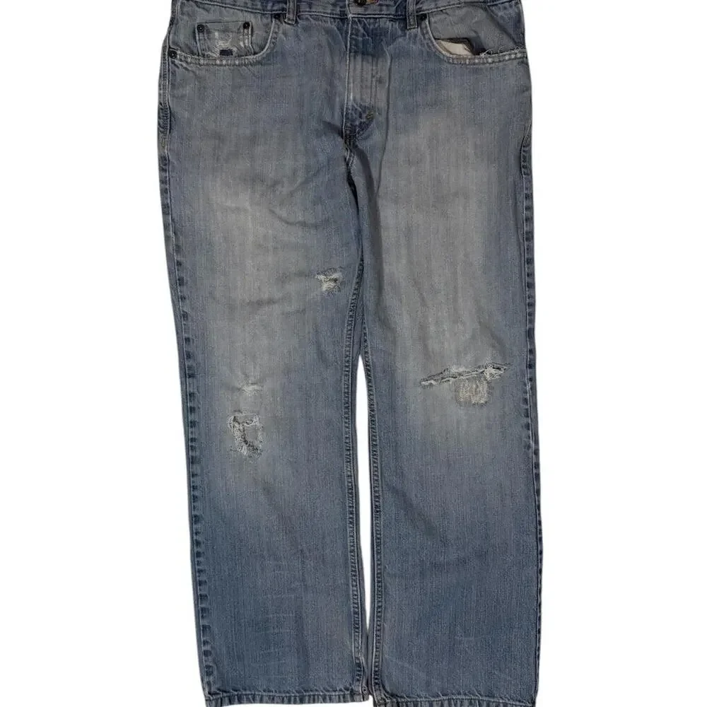 Old navy blue denim jeans‎
